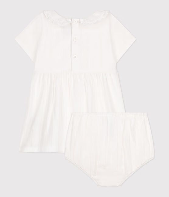 SS25 - A0CLL 01 WHITE DRESSES NEWBORN SPRING SUMMER 2025