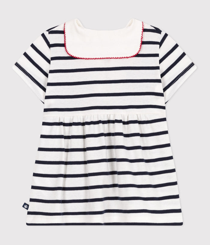 SS25 - A0CNZ 01 WHITE NAVY DRESSES SAILOR SPRING SUMMER 2025 STRIPES