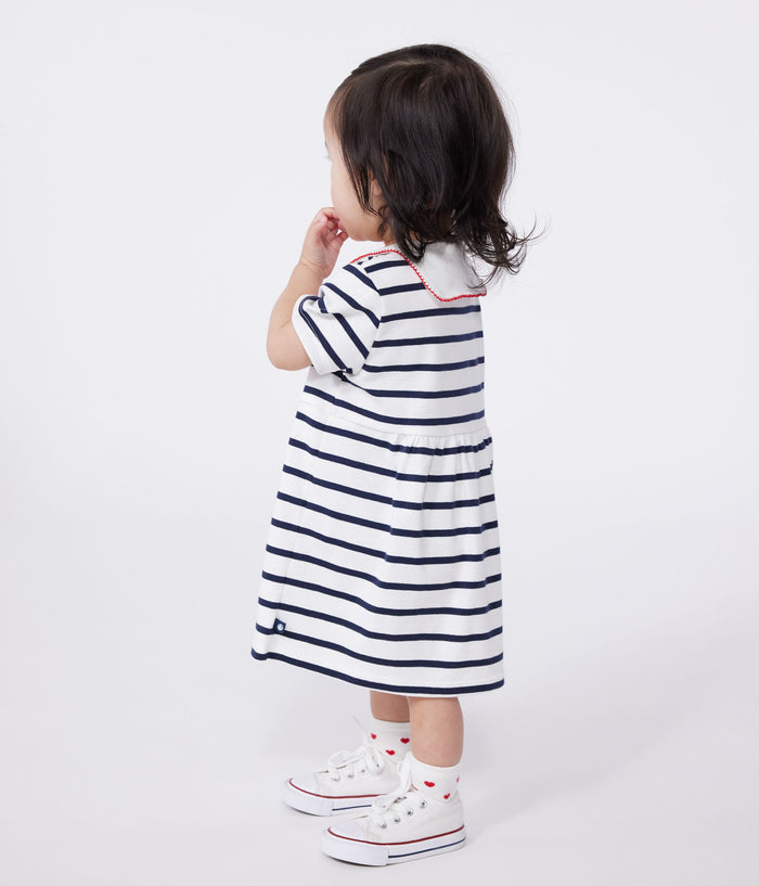 SS25 - A0CNZ 01 WHITE NAVY DRESSES SAILOR SPRING SUMMER 2025 STRIPES