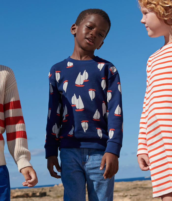 SS25 - A0CRR 01 NAVY MULTI LONG SLEEVES SAILOR SPRING SUMMER 2025 SWEATSHIRT