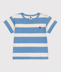 SS25 - A0CWG 01 BLUE CREAM SPRING SUMMER 2025 STRIPES TEE