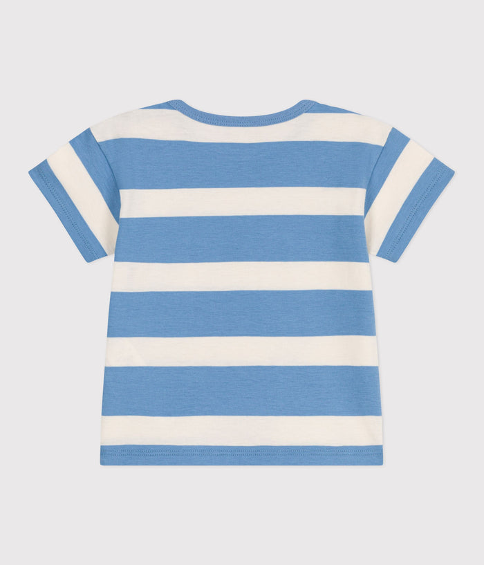 SS25 - A0CWG 01 BLUE CREAM SPRING SUMMER 2025 STRIPES TEE