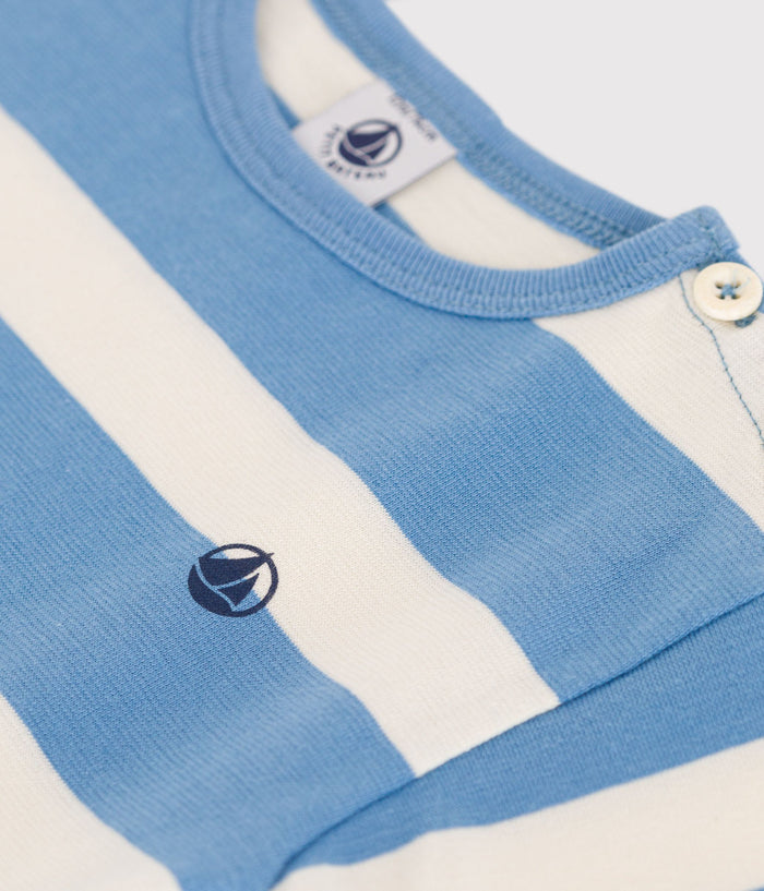 SS25 - A0CWG 01 BLUE CREAM SPRING SUMMER 2025 STRIPES TEE