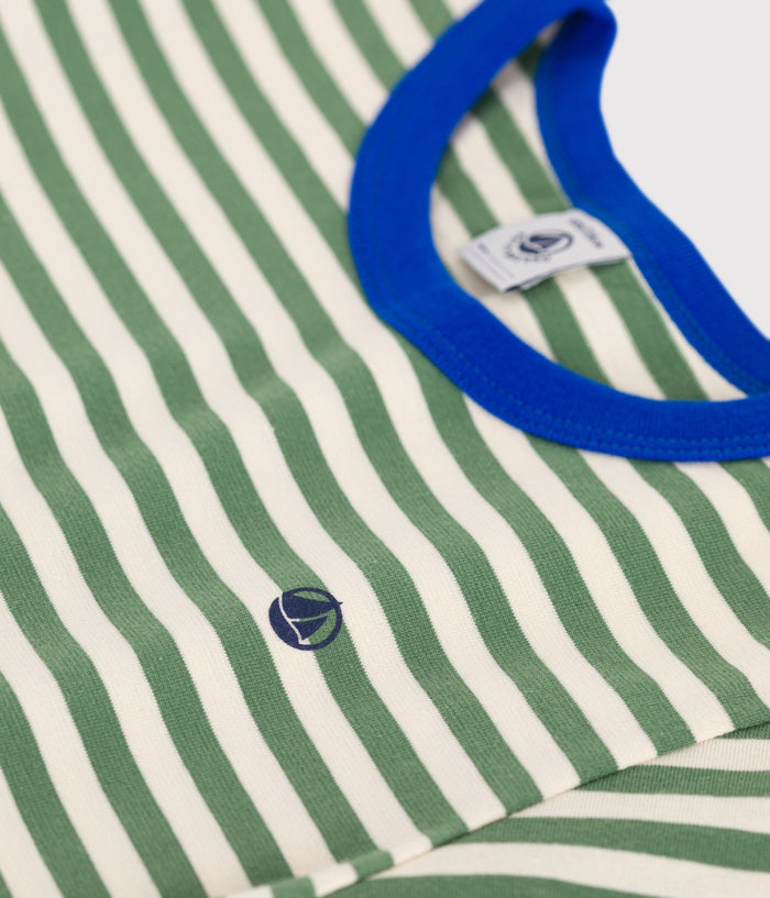 SS25 - A0CYX 01 GREEN CREAM 25% SALE SPRING SUMMER 2025 STRIPES TSHIRTS