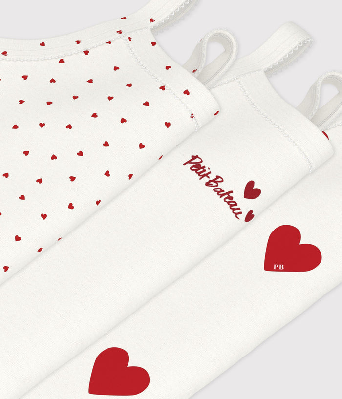 SS26 - A04IX 00 WHITE RED BABY BODYSUITS HEARTS NEWBORN PERMANENTS SPRING SUMMER 2026