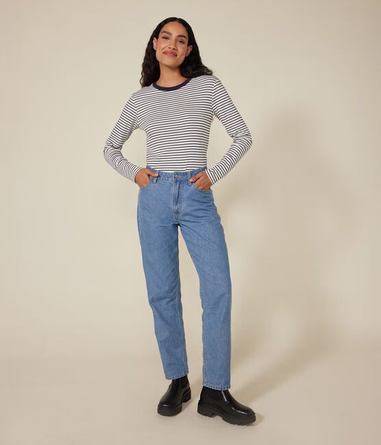 SS26 - A0BLL 04 WHITE NAVY SPRING SUMMER 2026 STRIPES TOPS WOMEN