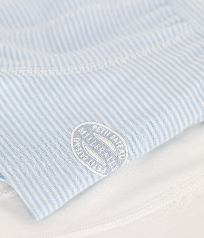SS26 - A0BMJ 00 WHITE BLUE SPRING SUMMER 2026 STRIPES UNDERWEAR