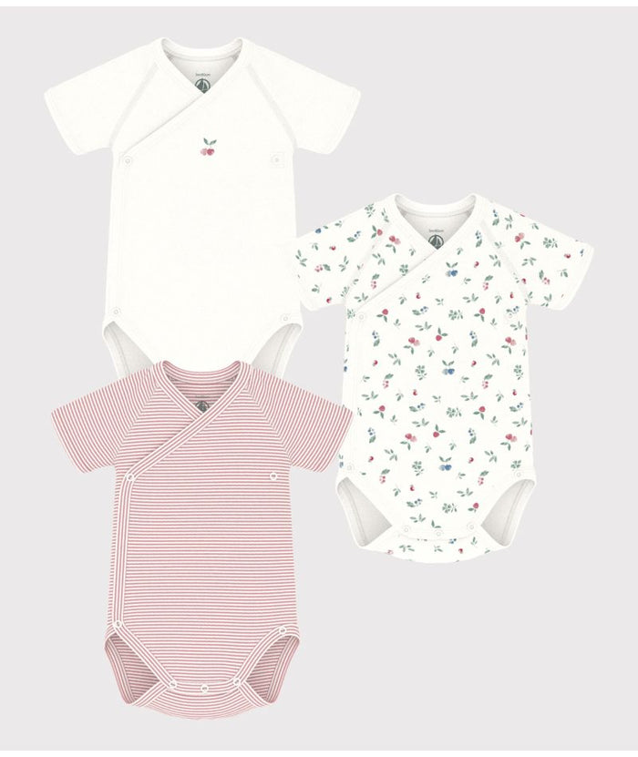 SS26 - A0CCZ 98 PINK MULTI BABY BODYSUITS FALL WINTER 2025/26 FLORAL NEWBORN STRIPES