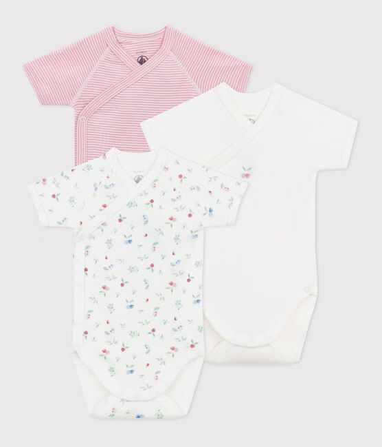 SS26 - A0CCZ 98 PINK MULTI BABY BODYSUITS FALL WINTER 2025/26 FLORAL NEWBORN STRIPES