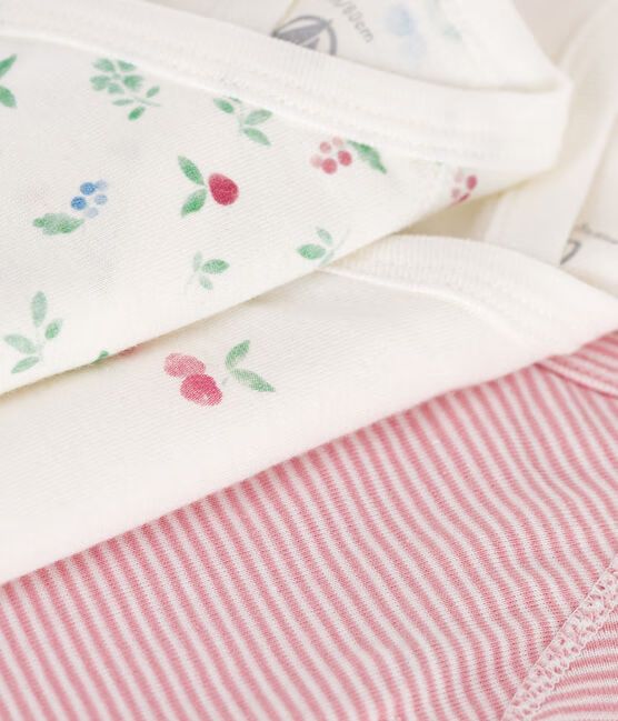 SS26 - A0CCZ 98 PINK MULTI BABY BODYSUITS FALL WINTER 2025/26 FLORAL NEWBORN STRIPES