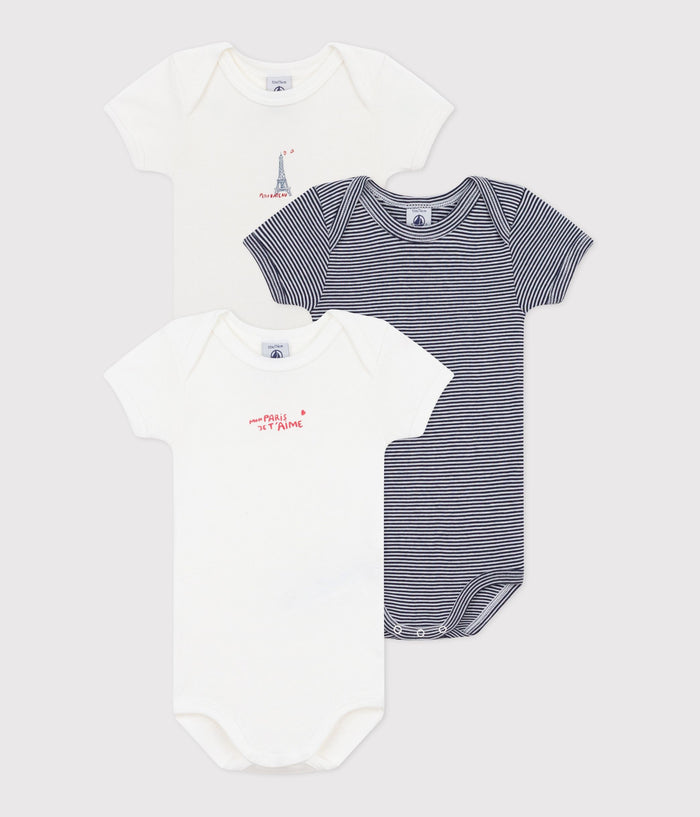 SS26 - A0CRQ 00 WHITE NAVY BABY BODYSUITS FALL WINTER 2025/26 PARISIAN STRIPES