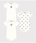 SS26 - A0CXD 00 WHITE BABY BODYSUITS HEARTS SPRING SUMMER 2026