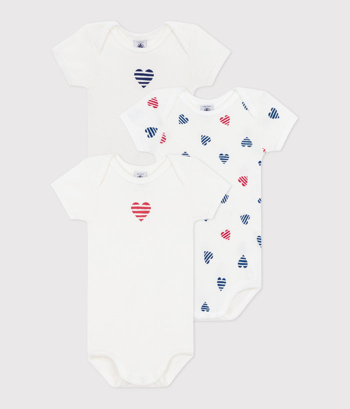 SS26 - A0CXD 00 WHITE BABY BODYSUITS HEARTS SPRING SUMMER 2026