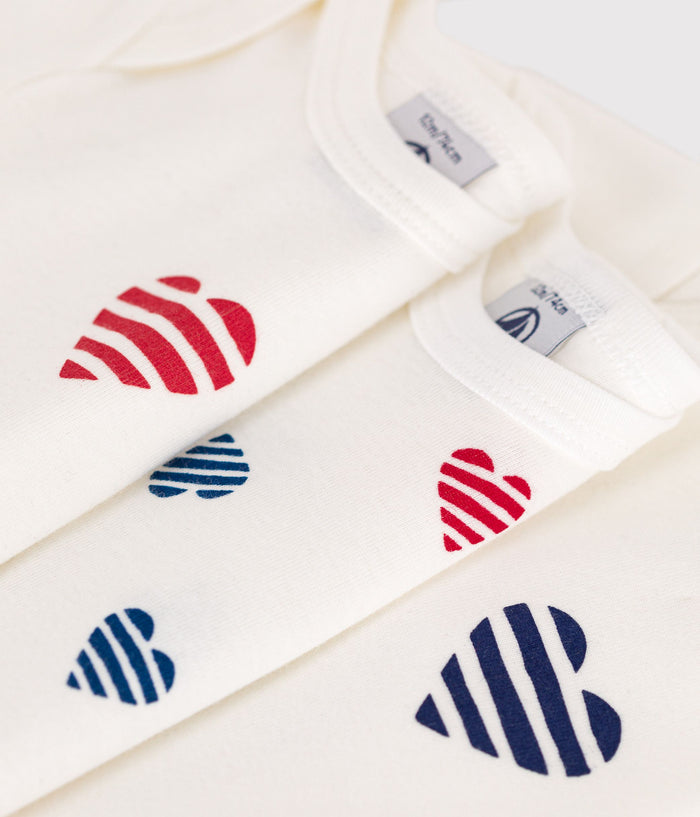 SS26 - A0CXD 00 WHITE BABY BODYSUITS HEARTS SPRING SUMMER 2026
