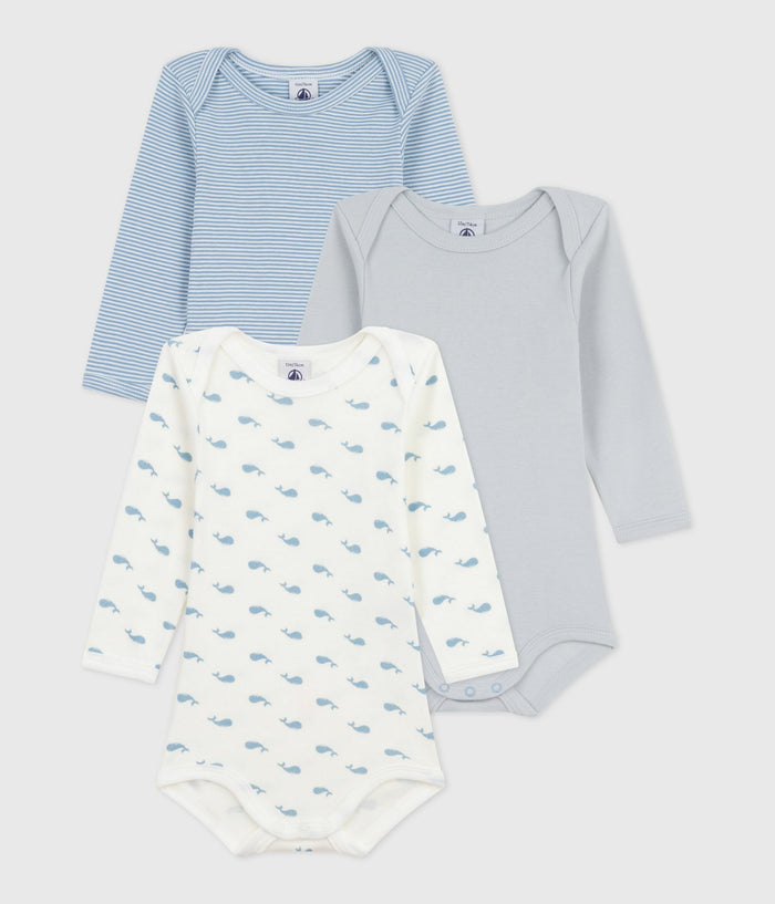 SS26 - A0EB1 00 WHITE MULTI BABY BODYSUITS FALL WINTER 2025/26 NEWBORN SAILOR STRIPES