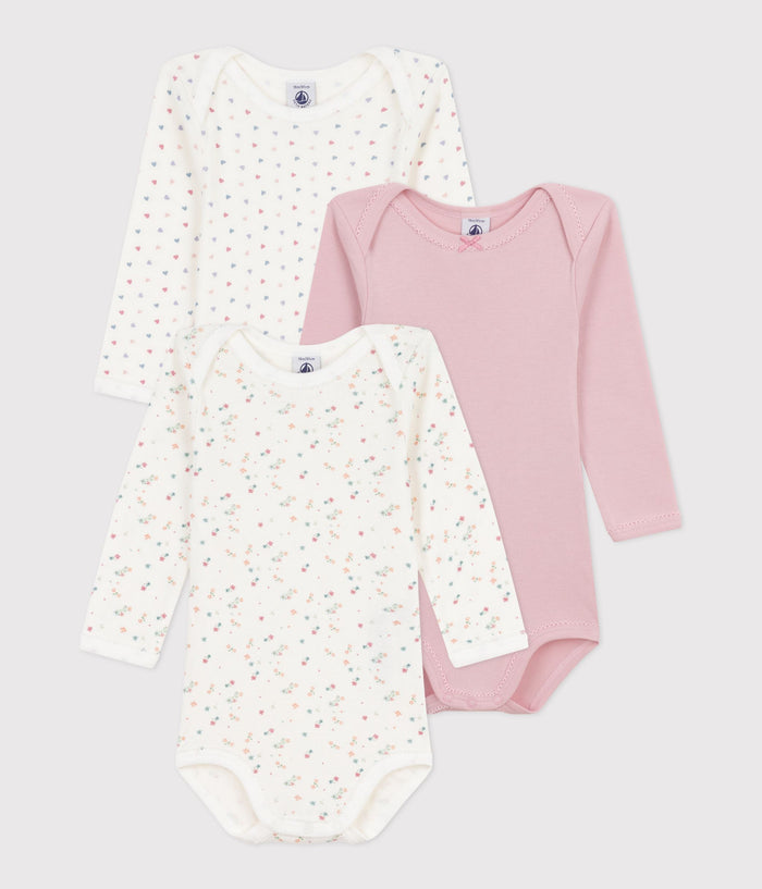 SS26 - A0ED1 00 MULTI BABY BODYSUITS FLORAL HEARTS NEWBORN SPRING SUMMER 2026