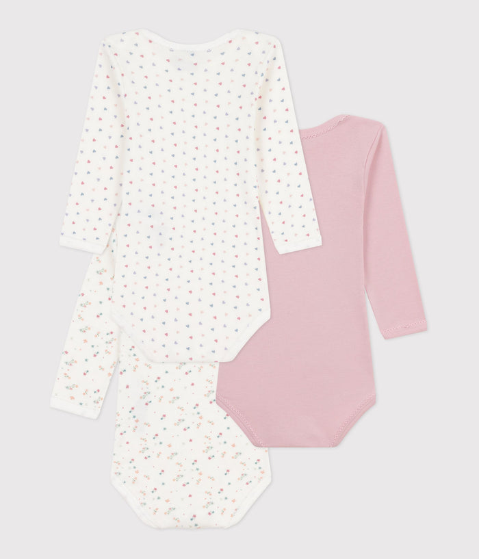SS26 - A0ED1 00 MULTI BABY BODYSUITS FLORAL HEARTS NEWBORN SPRING SUMMER 2026