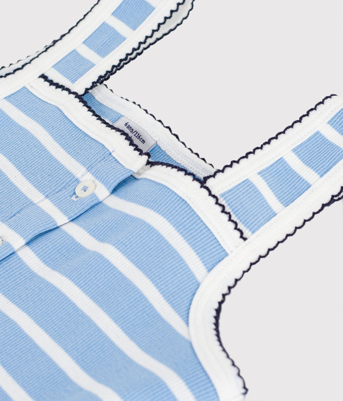 SS26 - A0EZK 01 BLUE WHITE GIRL SPRING SUMMER 2026 STRIPES TOPS