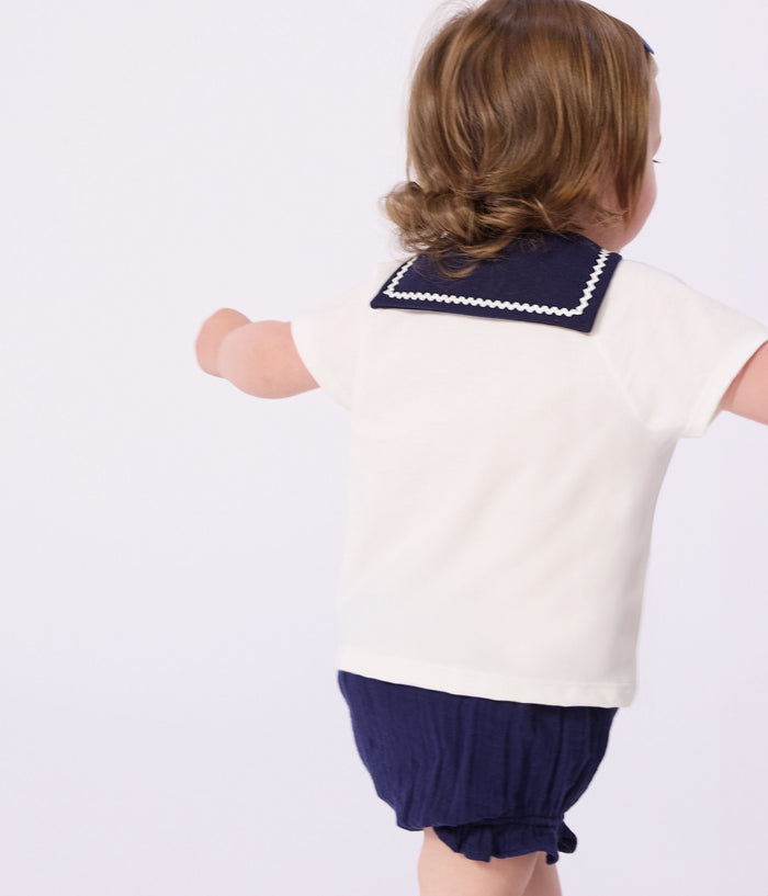SS26 - A0F3W 01 WHITE NAVY BABY GIFT NEW ARRIVAL SAILOR SETS SPRING SUMMER 2026
