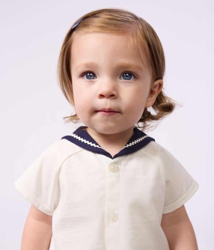 SS26 - A0F3W 01 WHITE NAVY BABY GIFT NEW ARRIVAL SAILOR SETS SPRING SUMMER 2026