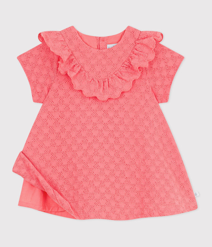 SS26 - A0F51 02 CORAL BABY DRESSES NEW ARRIVAL