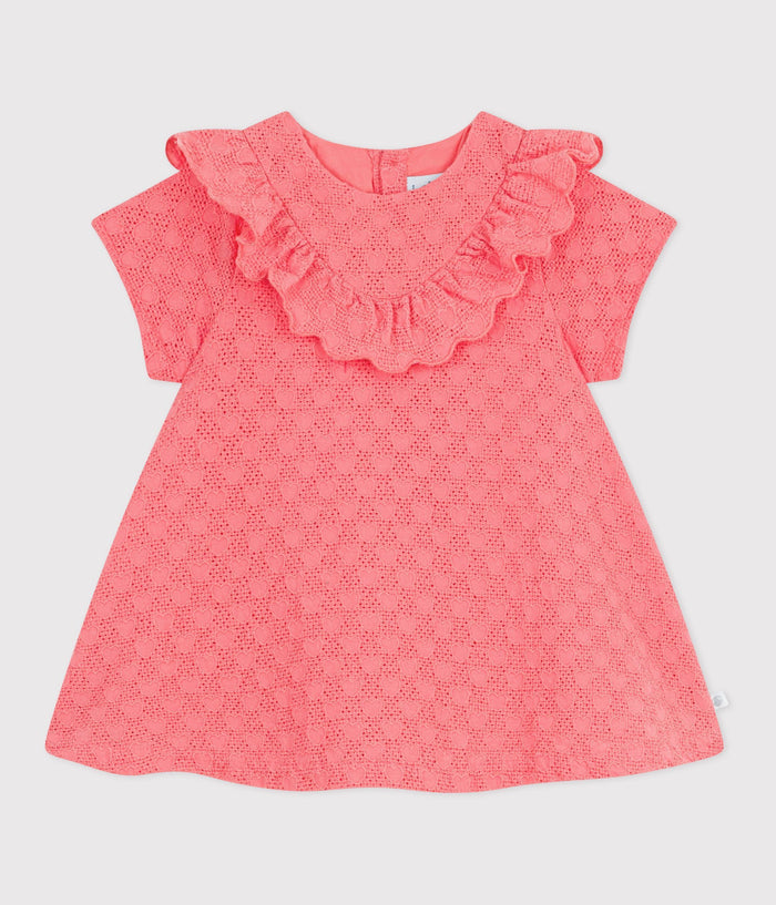 SS26 - A0F51 02 CORAL BABY DRESSES NEW ARRIVAL