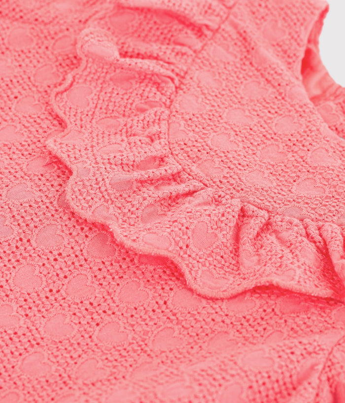SS26 - A0F51 02 CORAL BABY DRESSES NEW ARRIVAL