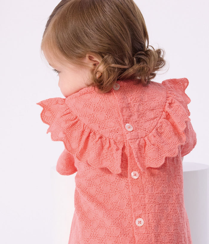 SS26 - A0F51 02 CORAL BABY DRESSES NEW ARRIVAL