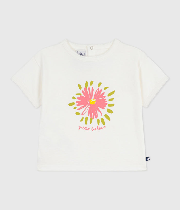 SS26 - A0F8Z WT 01 WHITE BABY FLORAL NEW ARRIVAL SPRING SUMMER 2026 TOPS