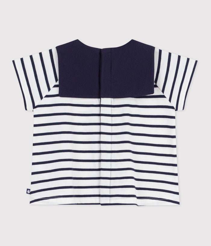 SS26 - A0F94 01 WHITE NAVY NEW ARRIVAL SAILOR SPRING SUMMER 2026 STRIPES TOPS