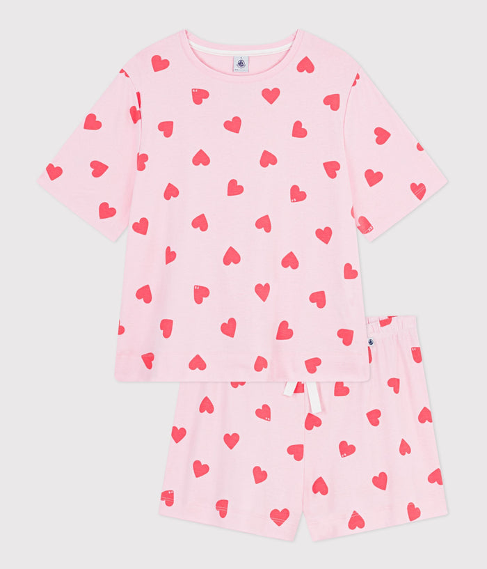SS26 - A0F9H 01 PINK HEARTS PAJAMAS SPRING SUMMER 2026