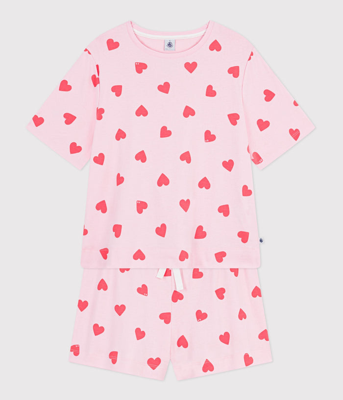 SS26 - A0F9H 01 PINK HEARTS PAJAMAS SPRING SUMMER 2026