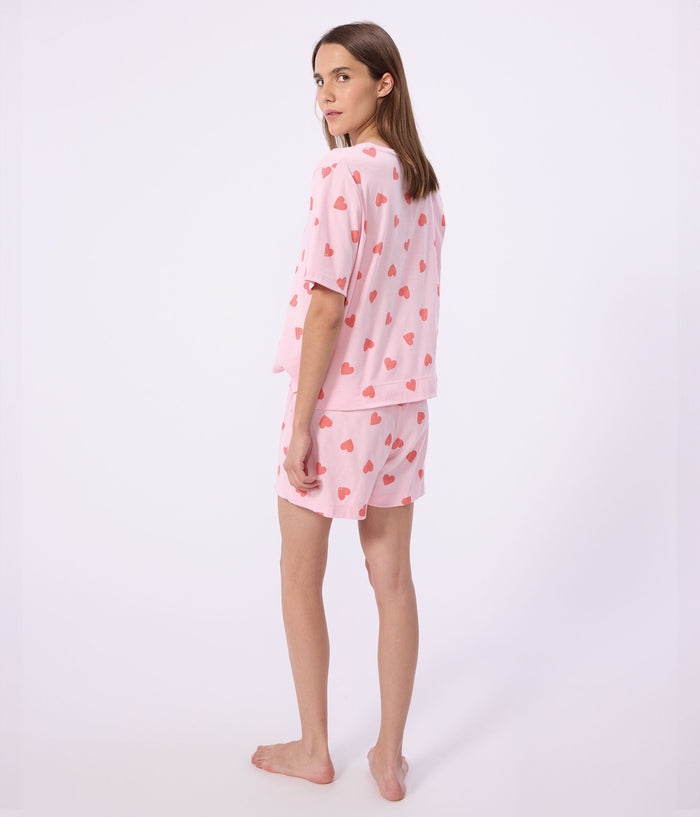 SS26 - A0F9H 01 PINK HEARTS PAJAMAS SPRING SUMMER 2026