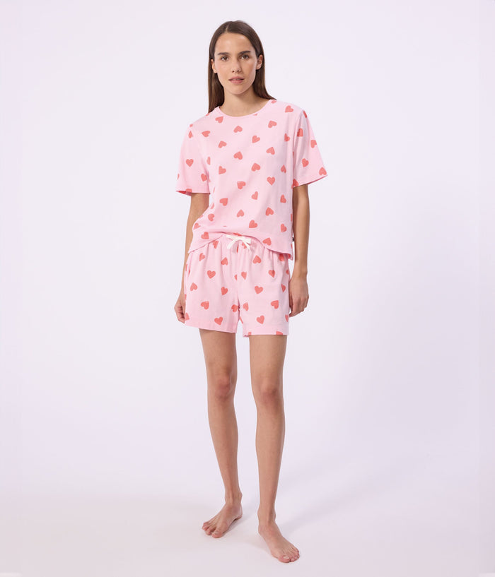 SS26 - A0F9H 01 PINK HEARTS PAJAMAS SPRING SUMMER 2026