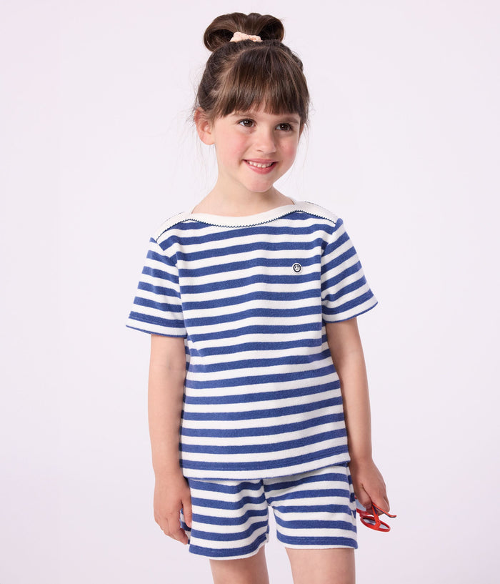 SS26 - A0FII 01 NAVYH WHITE GIRL NEW ARRIVAL SPRING SUMMER 2026 STRIPES TOPS