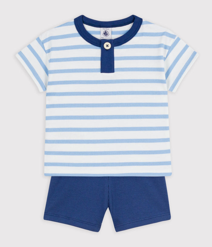 SS26 - A0FMO 01 WHITE BLUE NEW ARRIVAL SAILOR SETS SPRING SUMMER 2026 STRIPES