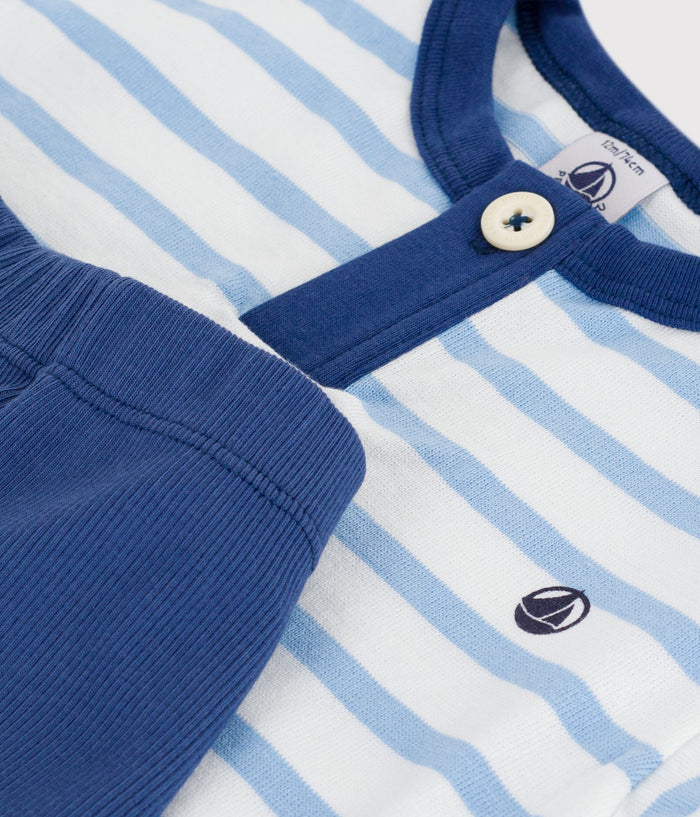 SS26 - A0FMO 01 WHITE BLUE NEW ARRIVAL SAILOR SETS SPRING SUMMER 2026 STRIPES
