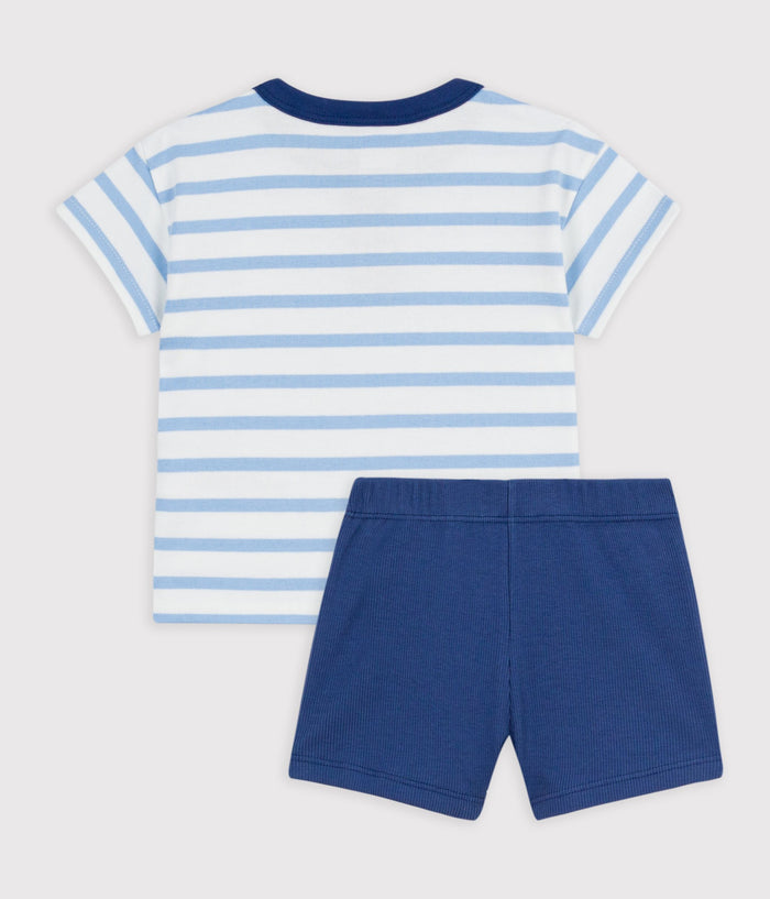 SS26 - A0FMO 01 WHITE BLUE NEW ARRIVAL SAILOR SETS SPRING SUMMER 2026 STRIPES