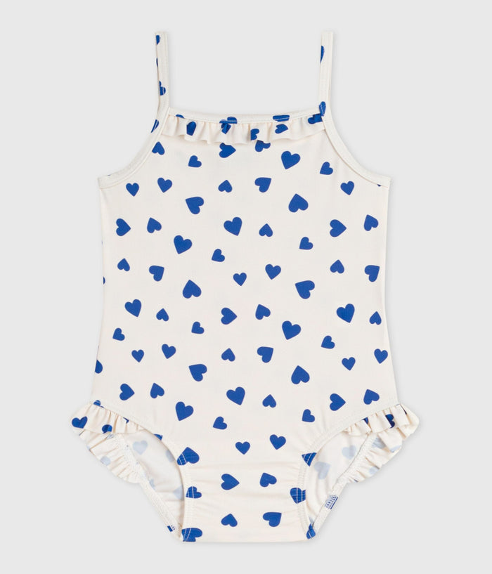 SS26 - A0FNS 01 WHITE BLUE BABY HEARTS NEW ARRIVAL SPRING SUMMER 2026 SWIMWEAR