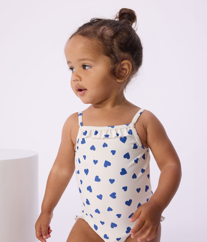 SS26 - A0FNS 01 WHITE BLUE BABY HEARTS NEW ARRIVAL SPRING SUMMER 2026 SWIMWEAR