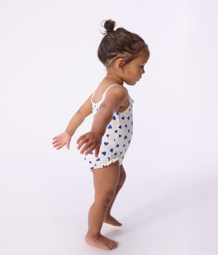 SS26 - A0FNS 01 WHITE BLUE BABY HEARTS NEW ARRIVAL SPRING SUMMER 2026 SWIMWEAR