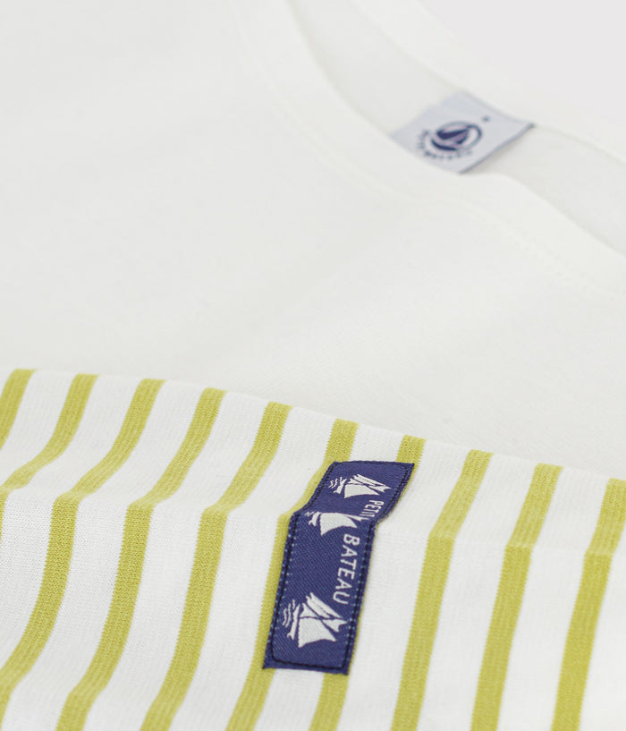 SS26 - A0FPC 03 WHITE GREEN STRIPES TOPS