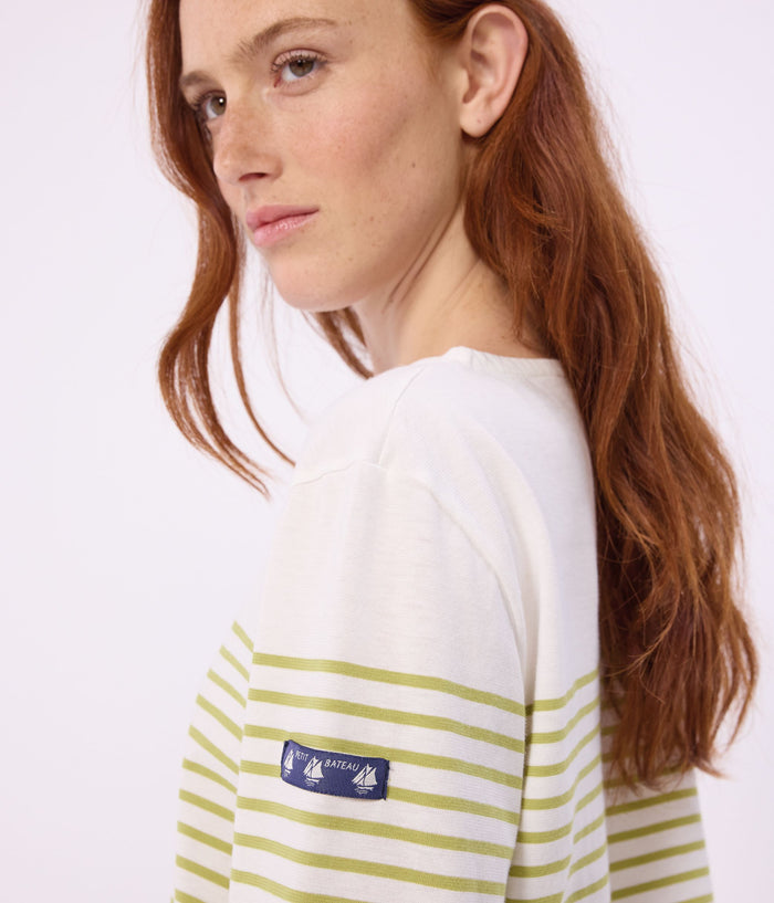 SS26 - A0FPC 03 WHITE GREEN STRIPES TOPS