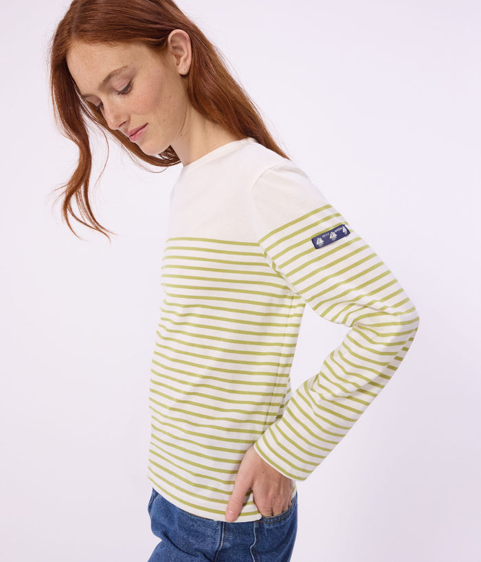 SS26 - A0FPC 03 WHITE GREEN STRIPES TOPS