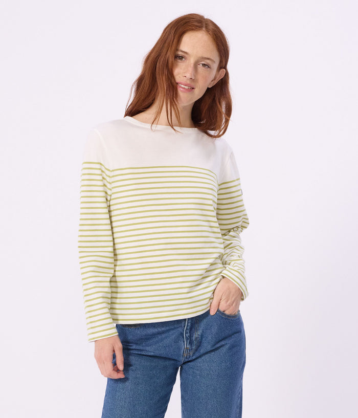 SS26 - A0FPC 03 WHITE GREEN STRIPES TOPS