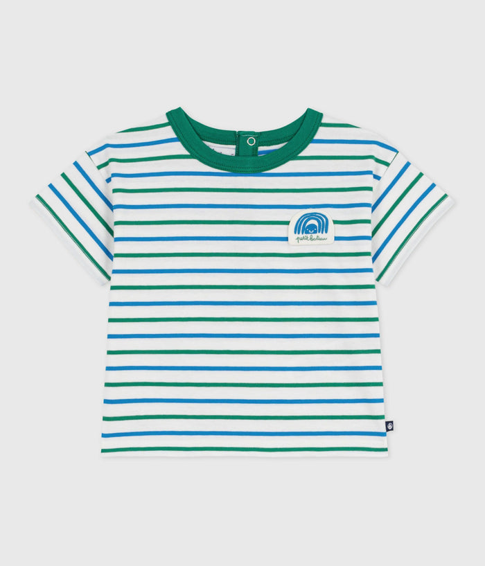 SS26 - A0FPH 01 WHITE MULTI BABY NEW ARRIVAL SPRING SUMMER 2026 STRIPES TOPS