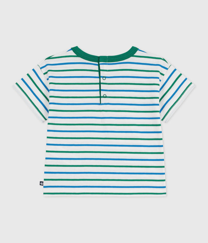 SS26 - A0FPH 01 WHITE MULTI BABY NEW ARRIVAL SPRING SUMMER 2026 STRIPES TOPS