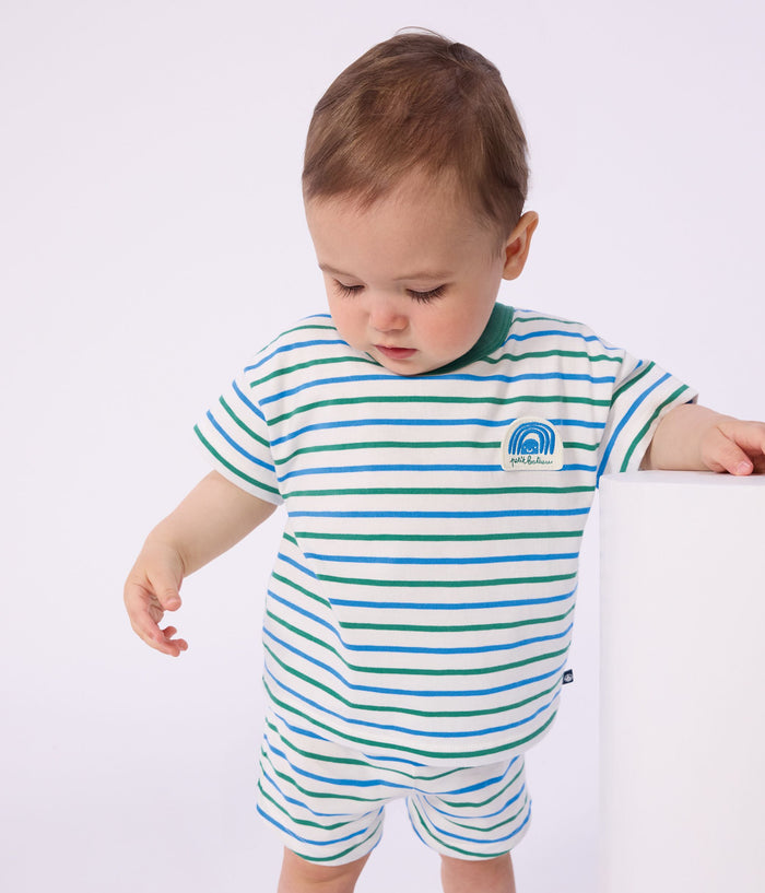 SS26 - A0FPH 01 WHITE MULTI BABY NEW ARRIVAL SPRING SUMMER 2026 STRIPES TOPS