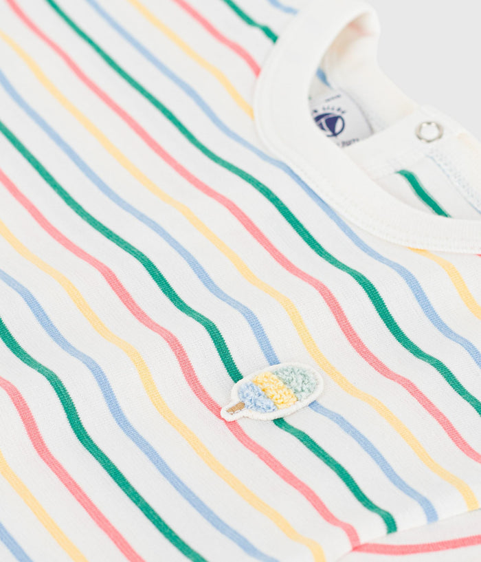 SS26 - A0FPK 01 WHITE MULTI BABY NEW ARRIVAL SPRING SUMMER 2026 STRIPES TOPS