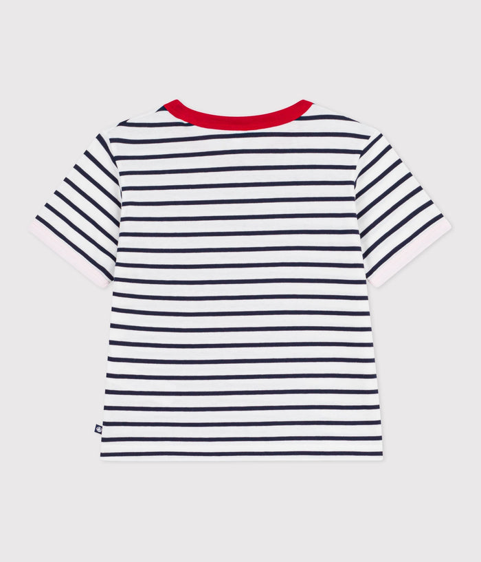 SS26 - A0FR1 01 WHITE NAVY HEARTS NEW ARRIVAL SPRING SUMMER 2026 STRIPES TOPS